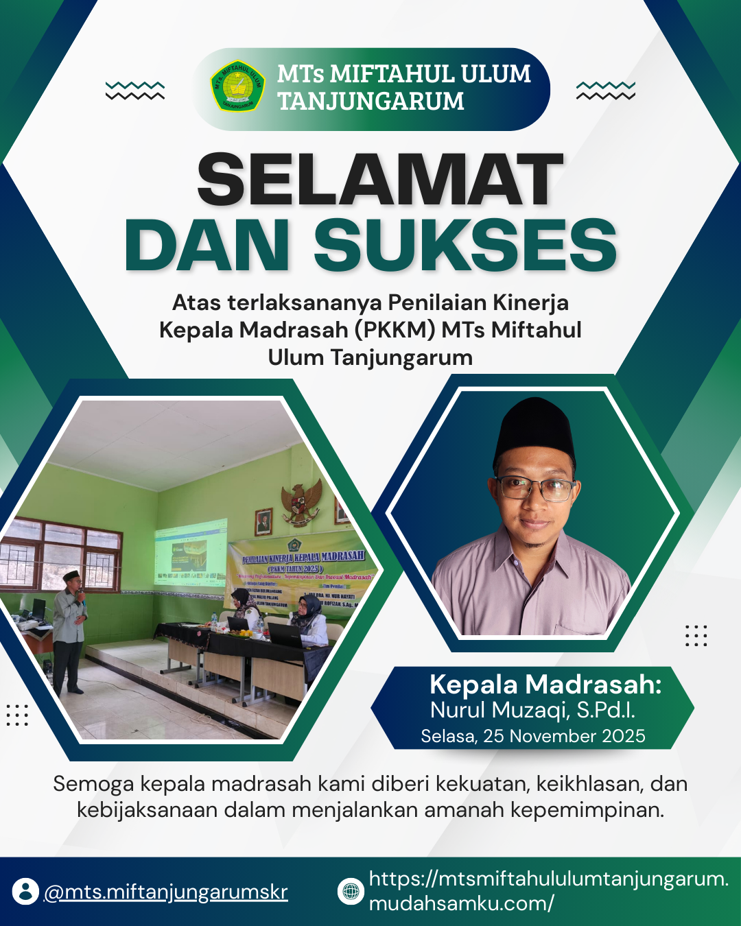PKKM ( Penilaian Kinerja Kepala Madrasah) MTs Miftahul Ulum Tanjungarum